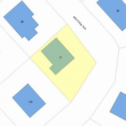 35 Westview Ter, Newton MA  02465-2319 plot plan