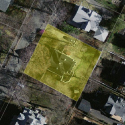 18 Copley St, Newton MA 02458-2205 aerial view