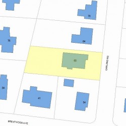 60 Garland Rd, Newton MA 02459-1710 plot plan