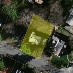 11 Lombard St, Newton MA  02458-2513 aerial view