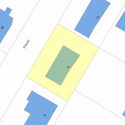 25 Star Rd, Newton MA 02465-1039 plot plan