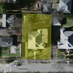 583 Commonwealth Ave, Newton MA 02459-1602 aerial view