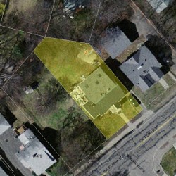471 California St, Newton MA  02460-1208 aerial view