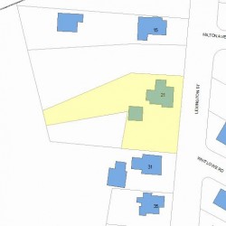 21 Lexington St, Newton MA 02465-1029 plot plan