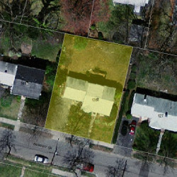 135 Fairway Dr, Newton MA 02465-1714 aerial view