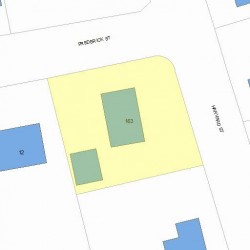 163 Harvard St, Newton MA 02460-2238 plot plan