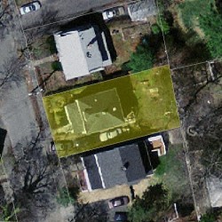 46 Aberdeen St, Newton MA  02461-1802 aerial view