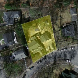 55 Alban Rd, Newton MA 02468-1934 aerial view