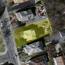 50 Harvard St, Newton MA  02460-2003 aerial view