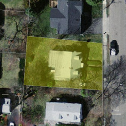 149 Upland Ave, Newton MA  02461-2112 aerial view