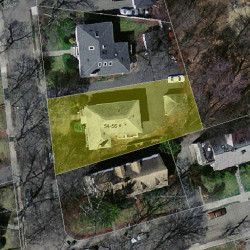54 Gay St, Newton MA  02460-2247 aerial view