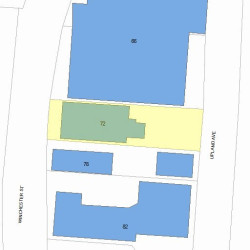 72 Winchester St, Newton MA 02461-1720 plot plan