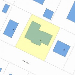 41 Grant St, Newton MA 02465-1508 plot plan