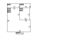 80 Clinton Pl, Newton MA  02459-1141 floor plan