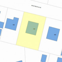 149 Washington Ave, Newton MA  02465-1061 plot plan