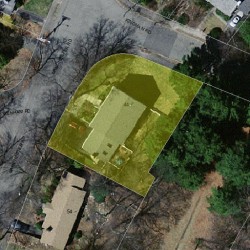 44 Manchester Rd, Newton MA  02461-1123 aerial view
