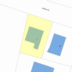 8 Vernon St, Newton MA 02458-2026 plot plan