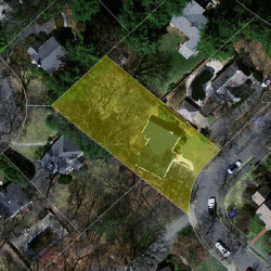 82 Fairlee Rd, Newton MA  02468-2026 aerial view