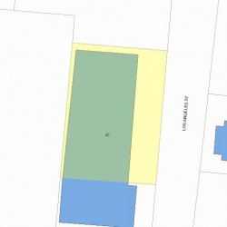 41 Los Angeles St, Newton MA 02458-1016 plot plan
