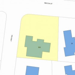 908 Beacon St, Newton MA  02459-1802 plot plan