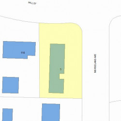 5 Morseland Ave, Newton MA 02459-1128 plot plan