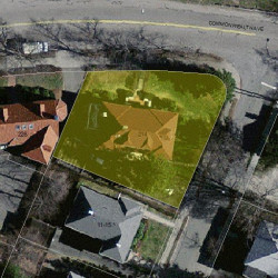 214 Commonwealth Ave, Newton MA 02459 aerial view