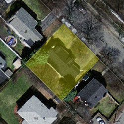 31 Rose Dr, Newton MA 02465-1541 aerial view