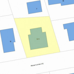 11 Pennsylvania Ave, Newton MA 02464-1322 plot plan