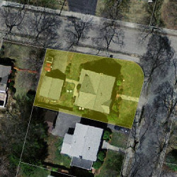 3 Rangeley Rd, Newton MA 02465-1218 aerial view