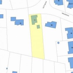 51 Cotter Rd, Newton MA  02468-1000 plot plan