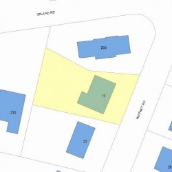 15 Whitney Rd, Newton MA 02460-2428 plot plan