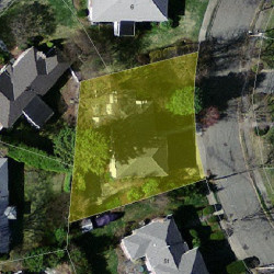 43 Cynthia Rd, Newton MA 02459-2836 aerial view