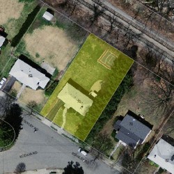 70 Stanley Rd, Newton MA  02468-2314 aerial view