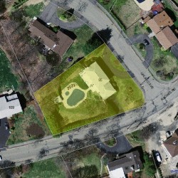 95 Rachel Rd, Newton MA  02459-2924 aerial view