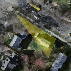 79 Wheeler Rd, Newton MA  02459-3067 aerial view