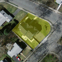 131 Nevada St, Newton MA 02460-1150 aerial view