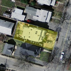287 Cherry St, Newton MA  02465-1640 aerial view