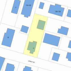 15 Upham St, Newton MA  02465-1519 plot plan