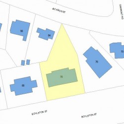 78 Jackson St, Newton MA 02459-2512 plot plan