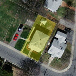 84 Adams Ave, Newton MA  02465-1063 aerial view