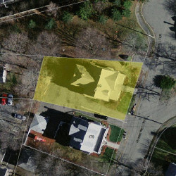169 Hunnewell Ave, Newton MA 02458-2247 aerial view