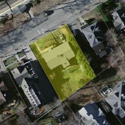 32 Braeland Ave, Newton MA  02459-2211 aerial view