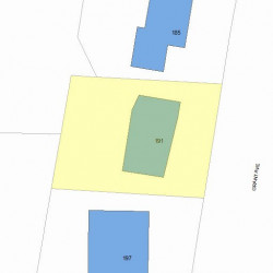 191 Grant Ave, Newton MA 02459-2012 plot plan