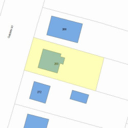 268 Cherry St, Newton MA  02465-1605 plot plan