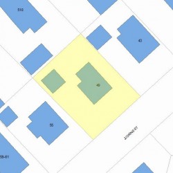49 Judkins St, Newton MA  02460-1415 plot plan