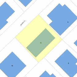 10 Quirk Ct, Newton MA  02458-1224 plot plan