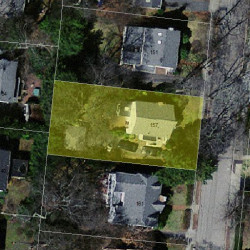 157 Woodcliff Rd, Newton MA 02461-1838 aerial view