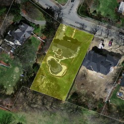 75 Aspen Ave, Newton MA  02466-3003 aerial view