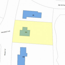 580 Walnut St, Newton MA  02460-2462 plot plan