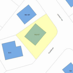 115 Langley Rd, Newton MA 02459-2062 plot plan